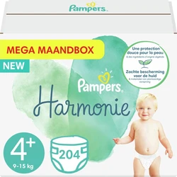 Pampers Harmonie maat 4+ - 204 luiers