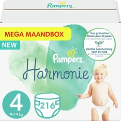 Pampers Harmonie maat 4+ - 216 luiers