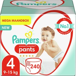 Pampers - Premium Protection Pants - Maat 4 - Mega Maandbox - 240 broekjes