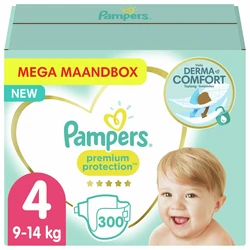 Pampers - Premium Protection - Maat 4 - Mega Maandbox- 300 luiers