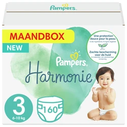 Pampers - Harmonie / Pure - Maat 3 - Maandbox- 160 luiers