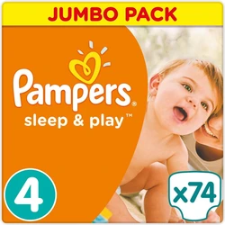 Pampers Sleep - Play maat 4 - 74 luiers
