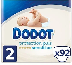 Dodot Sensitive luiers, wit, maat 2 (4-8 kg), 92 stuks
