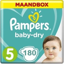 Pampers Baby-Dry maat 5 - 180 luiers Pampers Baby-Dry maat 5 - 180 luiers