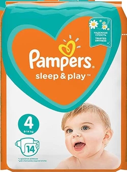 Pampers - Sleep & Play maat 4 - 14 Stuks