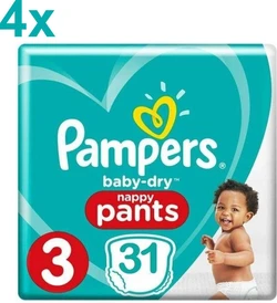 Pampers - Baby Dry Pants - Maat 3 - 124 Luiers