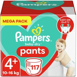 Pampers - Baby Dry Pants - Maat 4+ - Mega Pack - 117 luierbroekjes Pampers - Baby Dry Pants - Maat 4+ - Mega Pack - 117 luierbroekjes