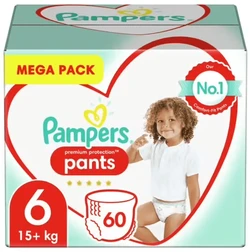 Pampers - Premium Protection Pants - Maat 6 - Mega Pack - 60 luierbroekjes Pampers - Premium Protection Pants - Maat 6 - Mega Pack - 60 luierbroekjes