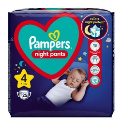 Pampers Baby Dry Night Pants Maat 4 - 25 Luierbroekjes Pampers Baby Dry Night Pants Maat 4 - 25 Luierbroekjes