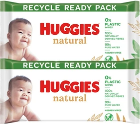 Huggies billendoekjes - Natural Biodegradable - 48 x 24 stuks Huggies billendoekjes - Natural Biodegradable - 48 x 24 stuks