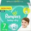 Pampers Baby-Dry Maat 7 (15kg+) - 62 Luiers