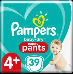 Pampers Baby-Dry Pants luierbroekjes - Maat 4+ (9-15kg) - 39 stuks