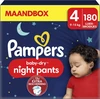 Pampers Baby-Dry Night Pants - Maat 4 (9kg - 15kg) - 180 Luierbroekjes Maandbox