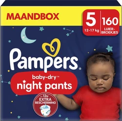 Pampers Baby-Dry Night Pants - Maat 5 (12kg - 17kg) - 160 Luierbroekjes Maandbox