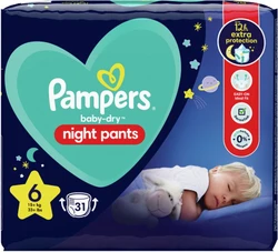 Pampers Night Pants - Maat 6 (15kg+) - 31 Luierbroekjes - Nachtluiers