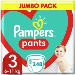 Pampers Baby Dry Pants Maat 3 - 248 stuks (4x62) Luierbroekjes - Maandbox