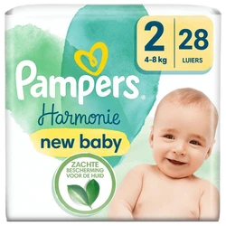 Pampers Harmonie Luiers Maat 2 4-8 KG 28 Stuks Pampers Harmonie Luiers Maat 2 4-8 KG 28 Stuks