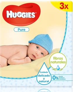 Huggies Pure - Babydoekjes - 56 doekjes - 3 pakken