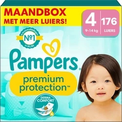 Pampers - Premium Protection - Maat 4 - Maandbox - 176 stuks - 9/14 KG