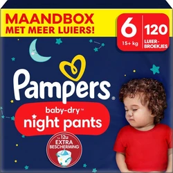 Pampers - Baby Dry Night Pants - Maat 6 - Maandbox - 120 stuks - 15+ KG