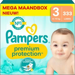 Pampers - Premium Protection - Maat 3 - Mega Maandbox - 333 stuks - 6/10 KG