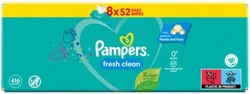 Pampers Wet Wipes Fresh Clean Value Pack 8 x 52 stuks. 416 stuks babydoekjes