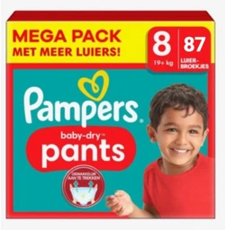 Pampers Baby-Dry Broek Luiers (pants) Maat 8, 87 Luiers (3x29 luiers), 19kg+