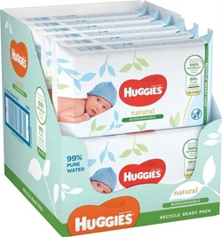Huggies - Natural Biologisch afbreekbaar - Billendoekjes - 768 babydoekjes - 16 x 48 Huggies - Natural Biologisch afbreekbaar - Billendoekjes - 768 babydoekjes - 16 x 48