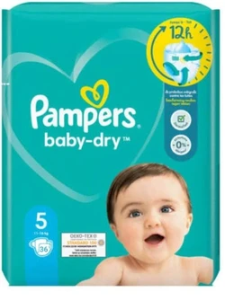 Pampers Baby-Dry Luiers - Maat 5 (11-16 kg) - 36 stuks -