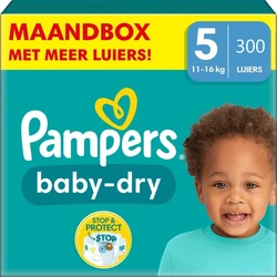 Pampers Baby-Dry - Maat 5 (11kg - 16kg) - 300 Luiers - Maandbox