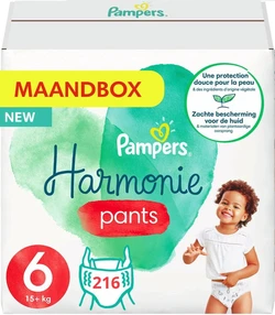 Pampers Harmonie Pants Maat 6 - 216 Luierbroekjes Mega Maandbox