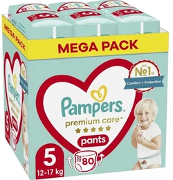 Pampers - Premium Care Pants - Maat 5 - Mega Pack - 80 luierbroekjes - 12/18KG