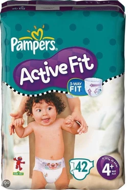 Pampers Active Fit - Luiers Maat 4+ - Voordeelpak 42st