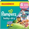 Pampers Baby-Dry Paw Patrol - maat 4 (9-14kg) - 222 Luiers - Maandbox