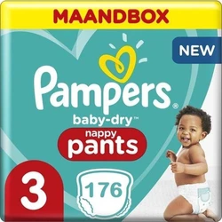 Pampers Baby Dry Pants Maat 3 - 176 Luierbroekjes Maandbox