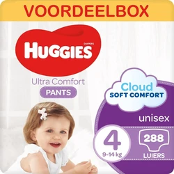 Huggies - Luierbroekjes - Ultra Comfort - Maat 4 - Mega Maandbox - 288 stuks 