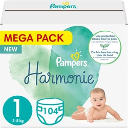 Pampers - Harmonie - Maat 1 - Mega Pack - 104 stuks