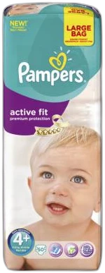 Pampers - Active Fit - Jumbo pak- Maat 4+