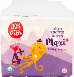 Bonbébé Ultra Zachte Luiers - standaard pak - 4+