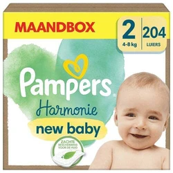 Pampers Harmonie maat 2 204 luiers Pampers Harmonie maat 2 204 luiers