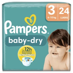 Pampers Baby-Dry Luiers Maat 3 6-10 KG 24 Stuks