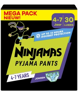 Pampers Ninjamas Pyama Pants Jongen maat 7 (4 tot 7 jaar) 30 luierbroekjes