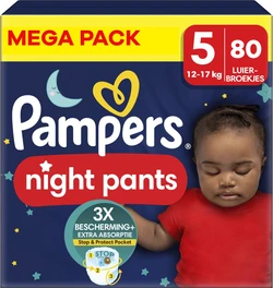 Pampers - Night Pants - Maat 5 - Mega Pack - 80 stuks