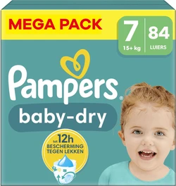 Pampers - Baby Dry - Maat 7 - Mega Pack - 84 stuks Pampers - Baby Dry - Maat 7 - Mega Pack - 84 stuks