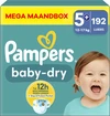 Pampers - Baby Dry - Maat 5+ - Mega Maandbox - 192 stuks Pampers - Baby Dry - Maat 5+ - Mega Maandbox - 192 stuks