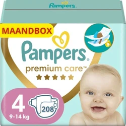 Pampers Premium Care Maat 4 - 208 Luiers Maandbox