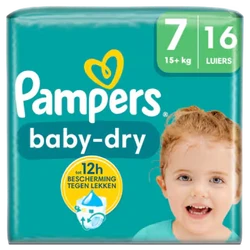 Pampers BabyDry Maat 7, 16 Luiers Pampers BabyDry Maat 7, 16 Luiers