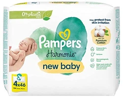 Pampers Harmonie New Baby babydoekjes 4-pak (4x46)