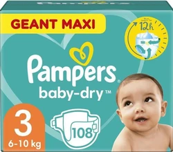 Pampers - Baby Dry - Maat 3 - 108 luiers