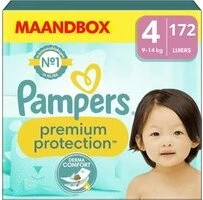 Pampers Premium Protection Maat 4 - 172 Luiers Maandbox